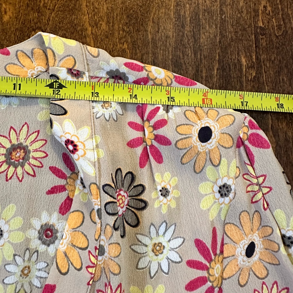 Monte Floral Maxi Dress Floral Full Button Sz L Boho Cottage Core $125 New — image 7 of 8